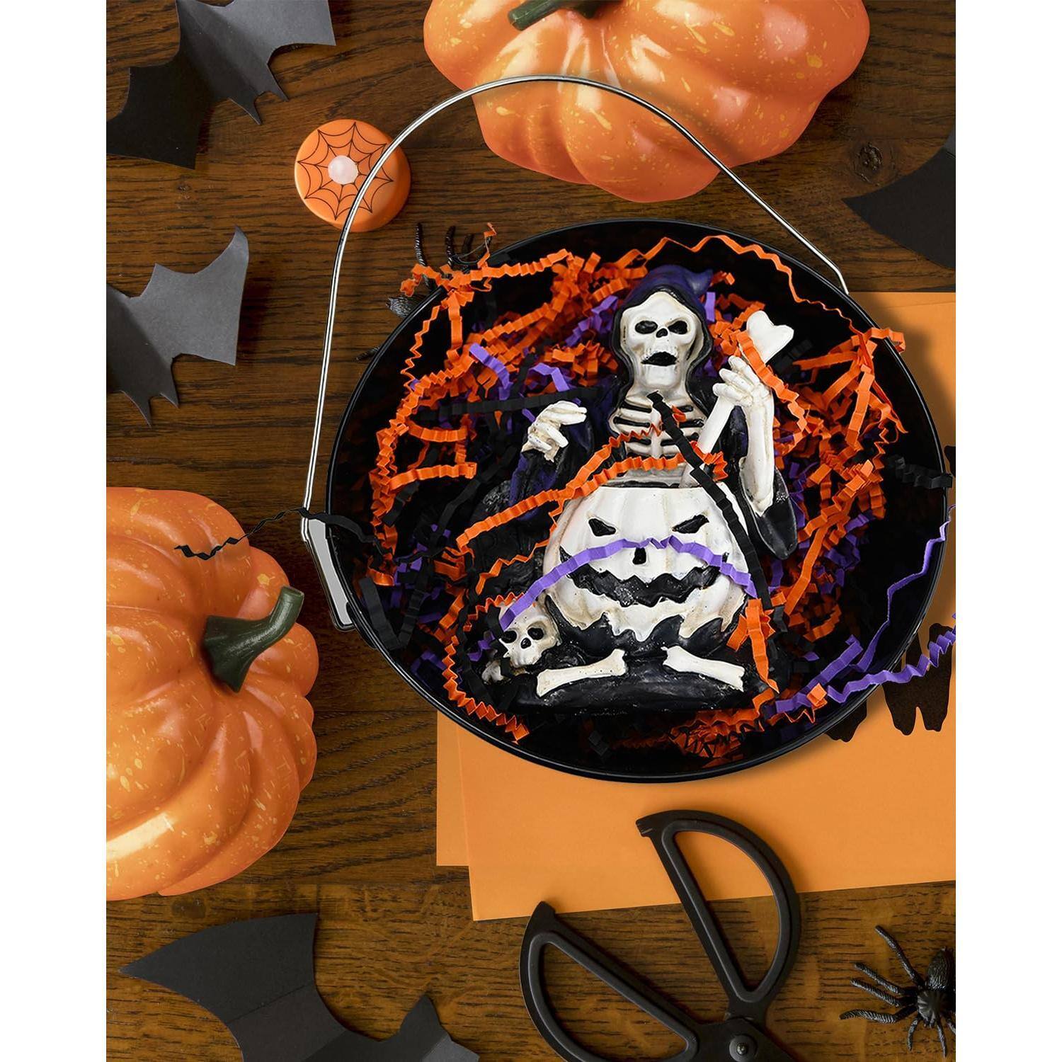 Alt View 2. Paradigms Interiors - Crinkle Cut Paper Shred Filler Packing Grass Cushion For Thanksgiving Gift Confetti Box Bag Basket Filling ... - White.