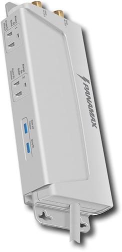 Panamax - 2-Outlet Surge Protector - White - Angle