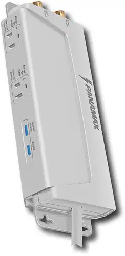 Front. Panamax - 2 Outlet 1675 Joules Surge Protector - White.