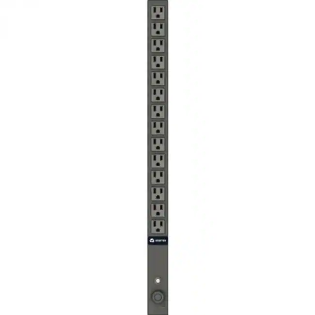Vertiv It Rack Module Vertiv Geist Rack PDU, Basic, Vertical, 15A, 120V, (14)5 15R Basic 14 x ...