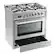 Alt View 1. Rangaire - Rangaire 36" Gas Range Convection Oven Freestanding Stainless Steel RRG361TS - Stainless steel.
