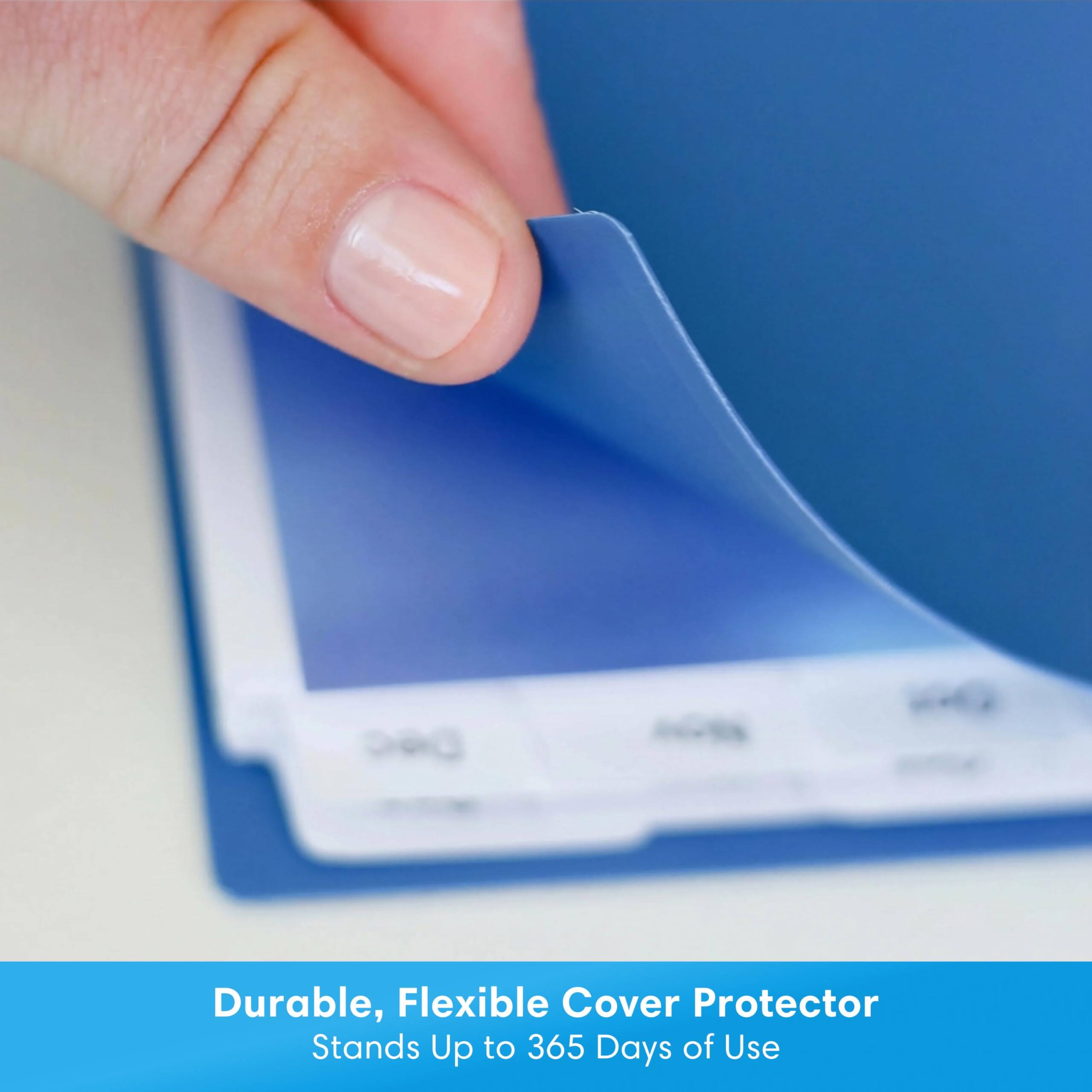 Durable, Flexible Cover Protector  
Stands Up to 365 Days of Use