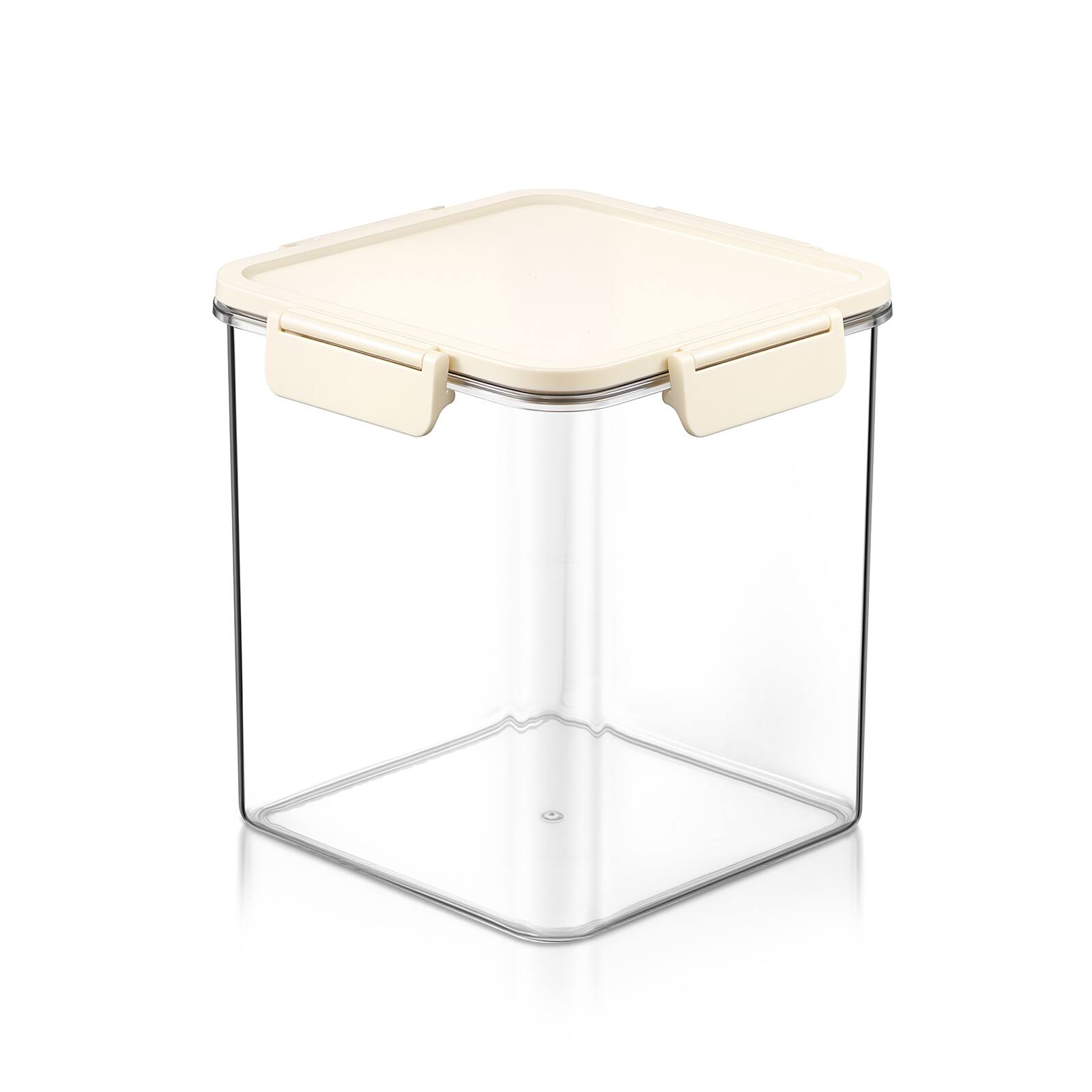 Angle. Sorbus - Sorbus Airtight Food Storage Container- Clear Stackable Pantry Canister with Secure Lid for Rice, Cereal, Flour, Pasta - Clear.