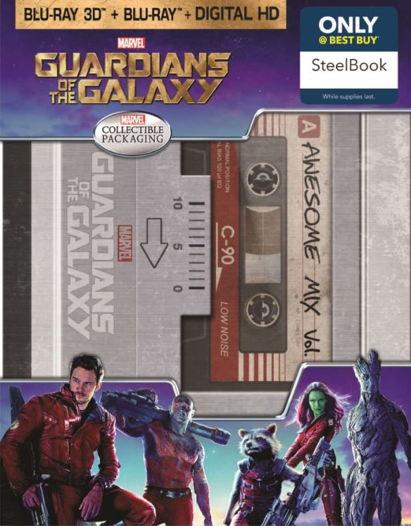  Guardians of the Galaxy [Includes Digital Copy] [3D] [Blu-ray/DVD] [Only @ Best Buy] [SteelBook] [Blu-ray/Blu-ray 3D/DVD] [2014]