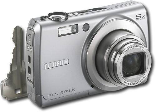 Best Buy: FUJIFILM FinePix 12.0-Megapixel Digital Camera Silver F100fd