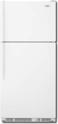 Front Standard. Whirlpool - 18.3 Cu. Ft. Frost-Free Top-Mount Refrigerator - White.