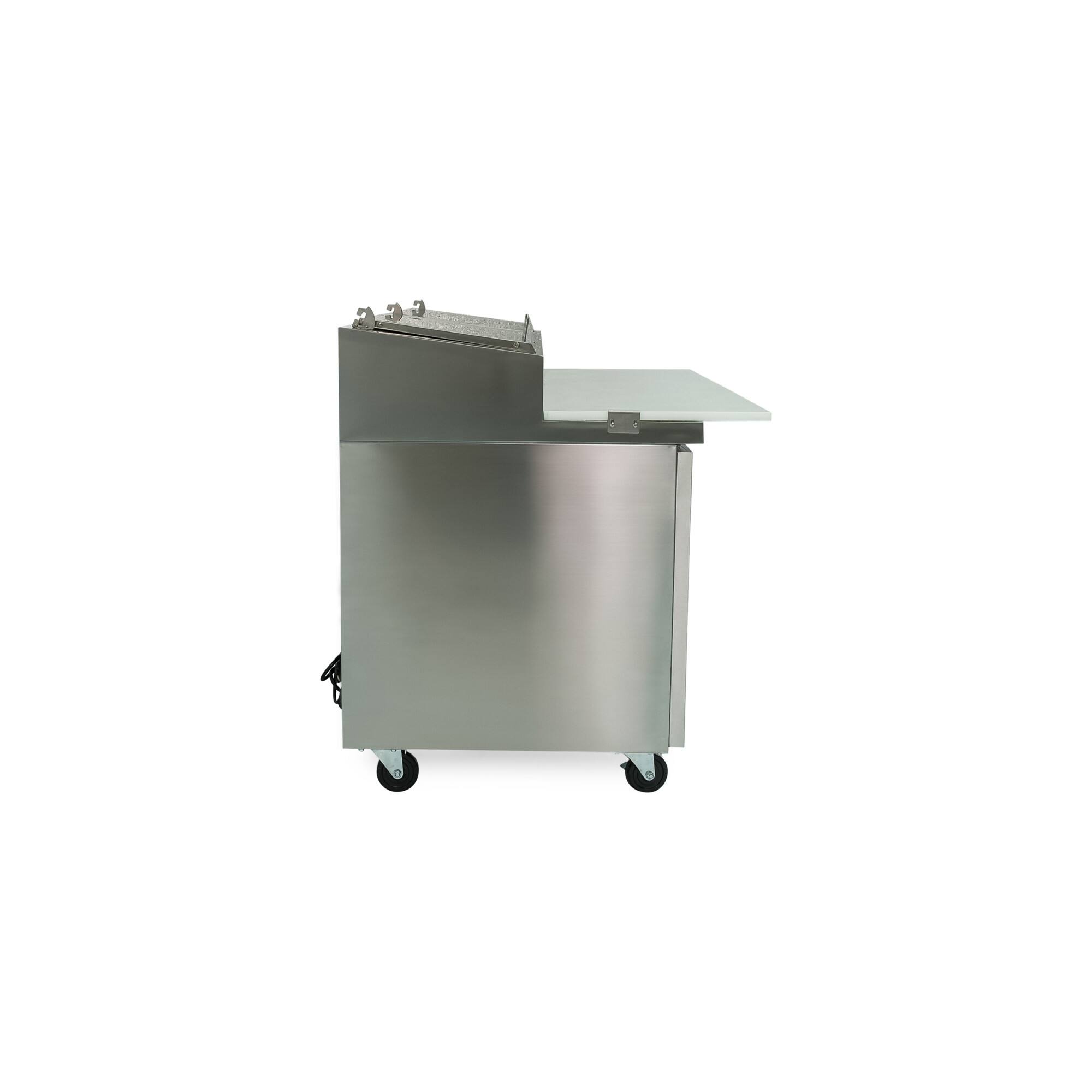 Alt View 1. Magic Chef - Commercial 16 cu. ft. 2-Door Pizza Prep Table Refrigerator in Stainless Steel - Stainless Steel.