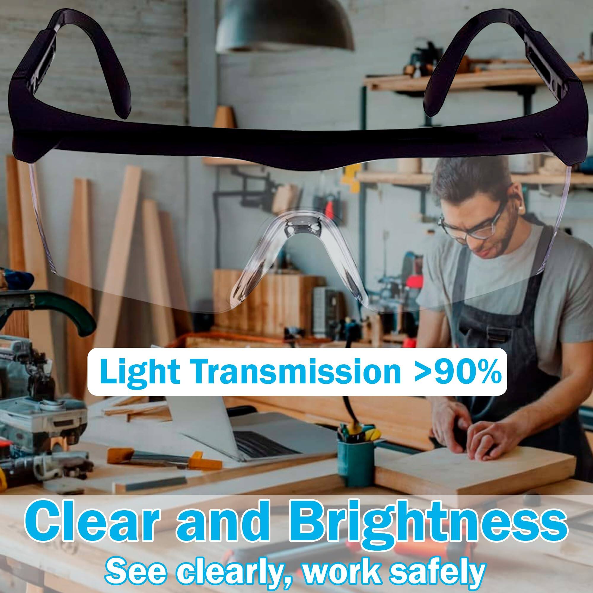 Light Transmission >90%  
Clear and Brightness  
See clearly, work safely