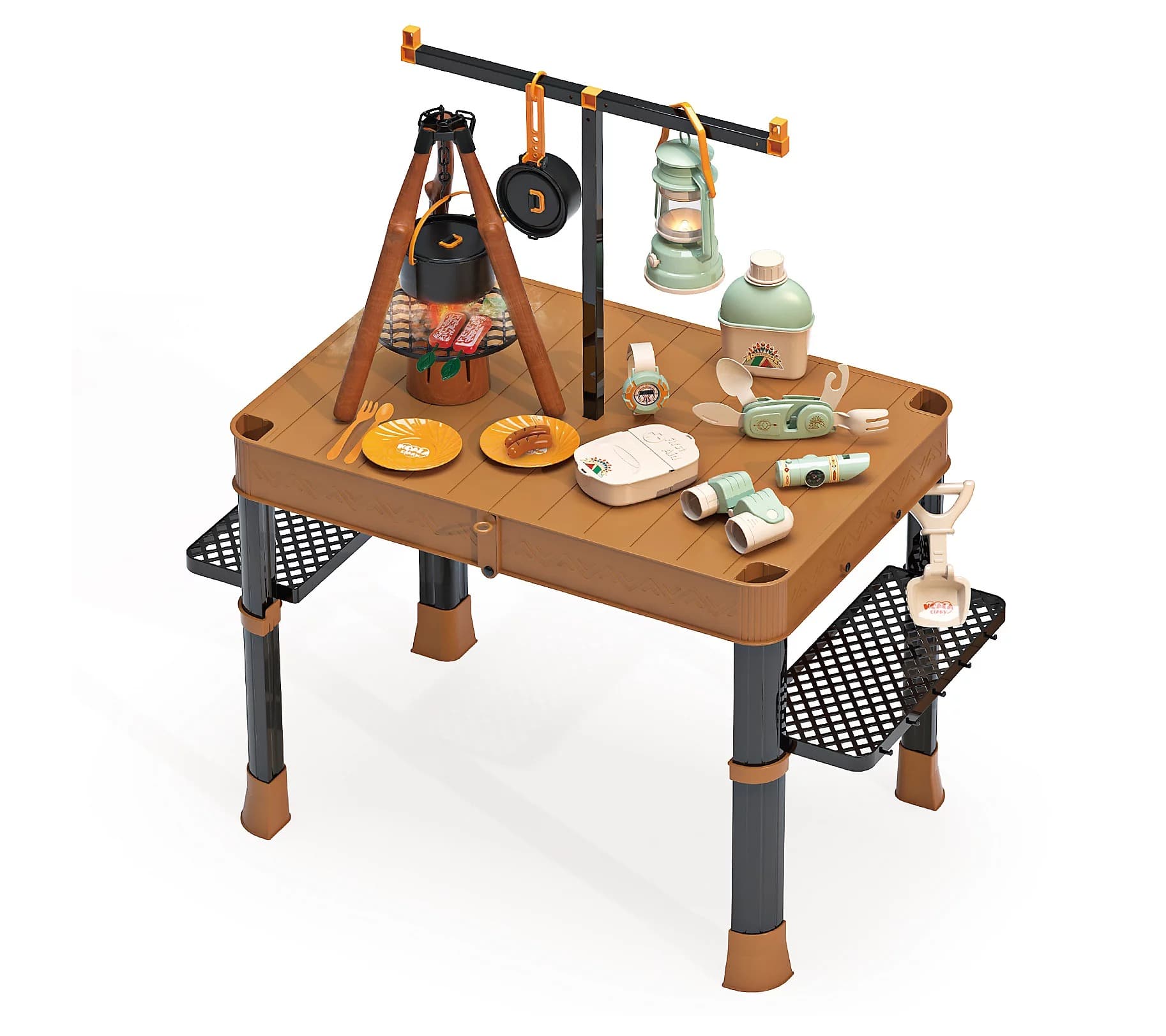 Contixo - CS1 Kids Outdoor Camping Playset, 34-Piece Kit with Stove, Lantern & Food, Ages 3-6