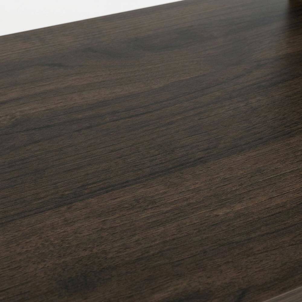 Alt View 1. BisonOffice - Dark Walnut Laptop Desk with Spacious Surface and Sturdy Design - Columbia Walnut/Brown.