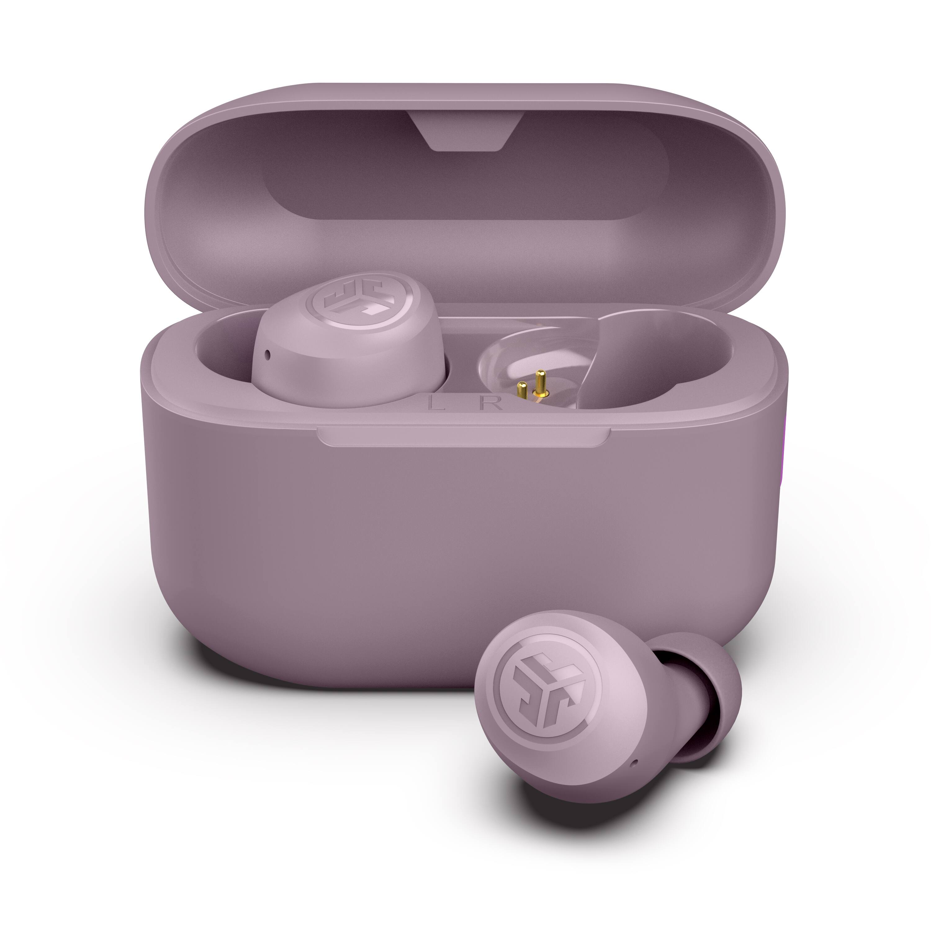 Angle. JLab - GO Air POP True Wireless In-Ear Headphones - Mauve.