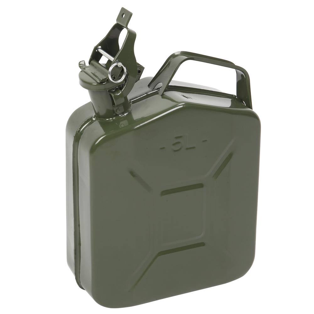 Alt View 2. Winado - 1.3 Gallons Jerry Can Fuel Can 1.3Gal 5L Gas Gasoline Fuel Backup Steel Tank Spill Proof Portable Diesel Storage Can - Army Green.
