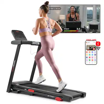 Sunny Health Fitness Active 300 Smart Manual Incline Wi Fi