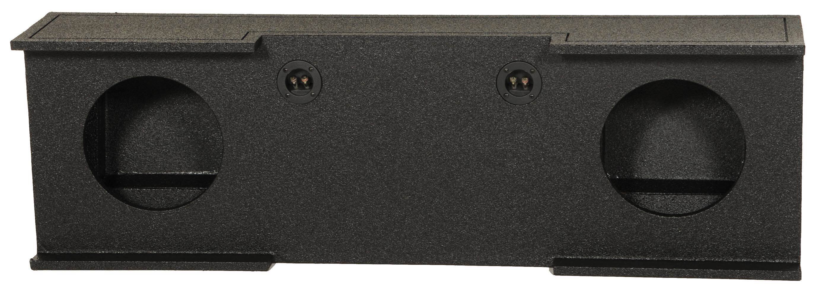 Alt View 4. QPower - QPower Dual 12" Sub Box - Chevy Silverado Crew Cab & GMC Sierra Crew Cab 07-13 - Black.