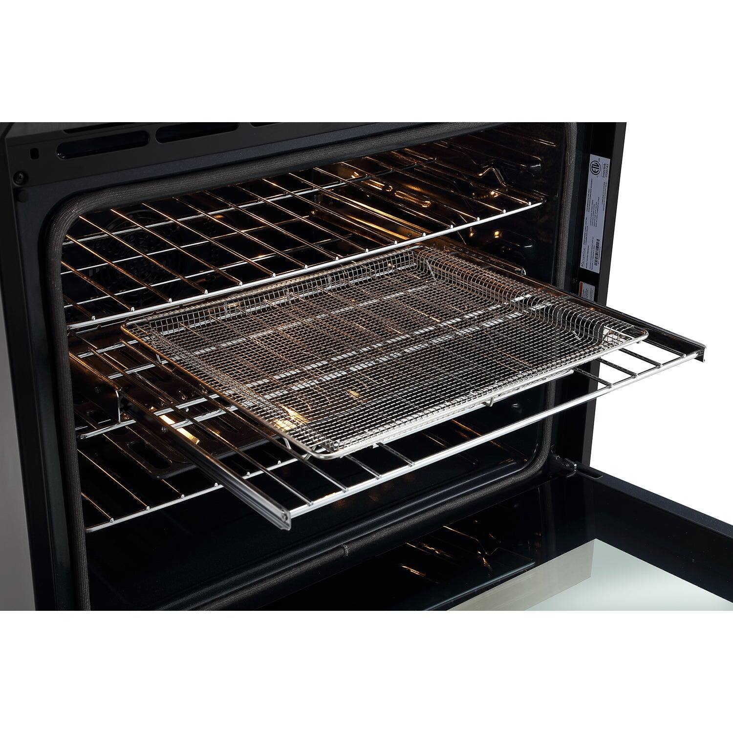 Alt View 5. Rangaire - Rangaire 30" Electric Range Self-cleaning Air Fry True Convection Oven Slide-in Stainless Steel RRE303GS - Stainless steel.