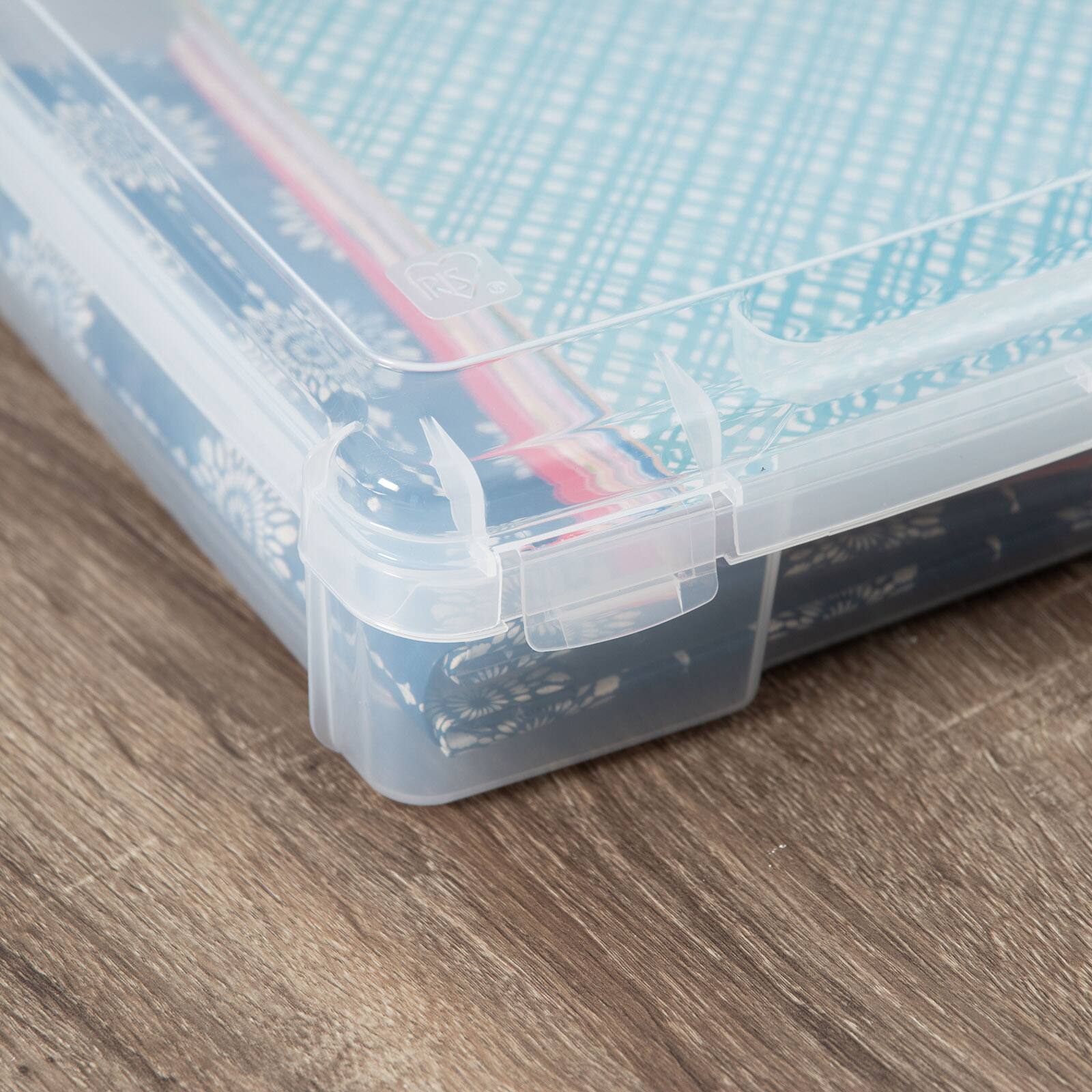 Alt View 6. IRIS USA - IRIS USA Paper Thick Portable Plastic Scrapbook Storage Snap Tight Cases.