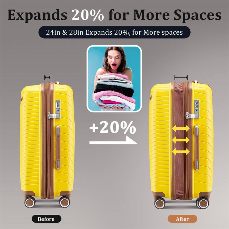 Expands 20% for More Spaces  
24in & 28in Expands 20%, for More spaces  
+20%  
Before  
After