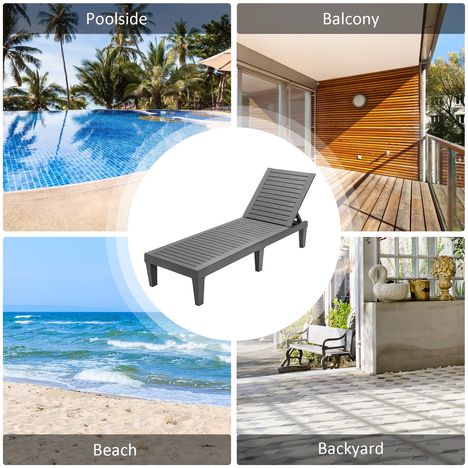 Poolside  
Balcony  
Beach  
Backyard