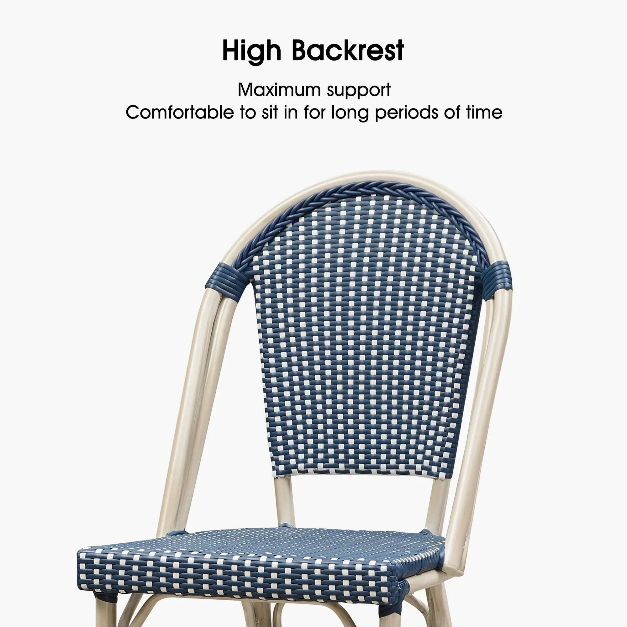 High Backrest  
Maximum support  
Comfortable to sit in for long periods of time