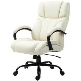 Hivvago - Big/Tall Adjustable Height Office Chair - 500 lbs. Weight Capacity - Cream White