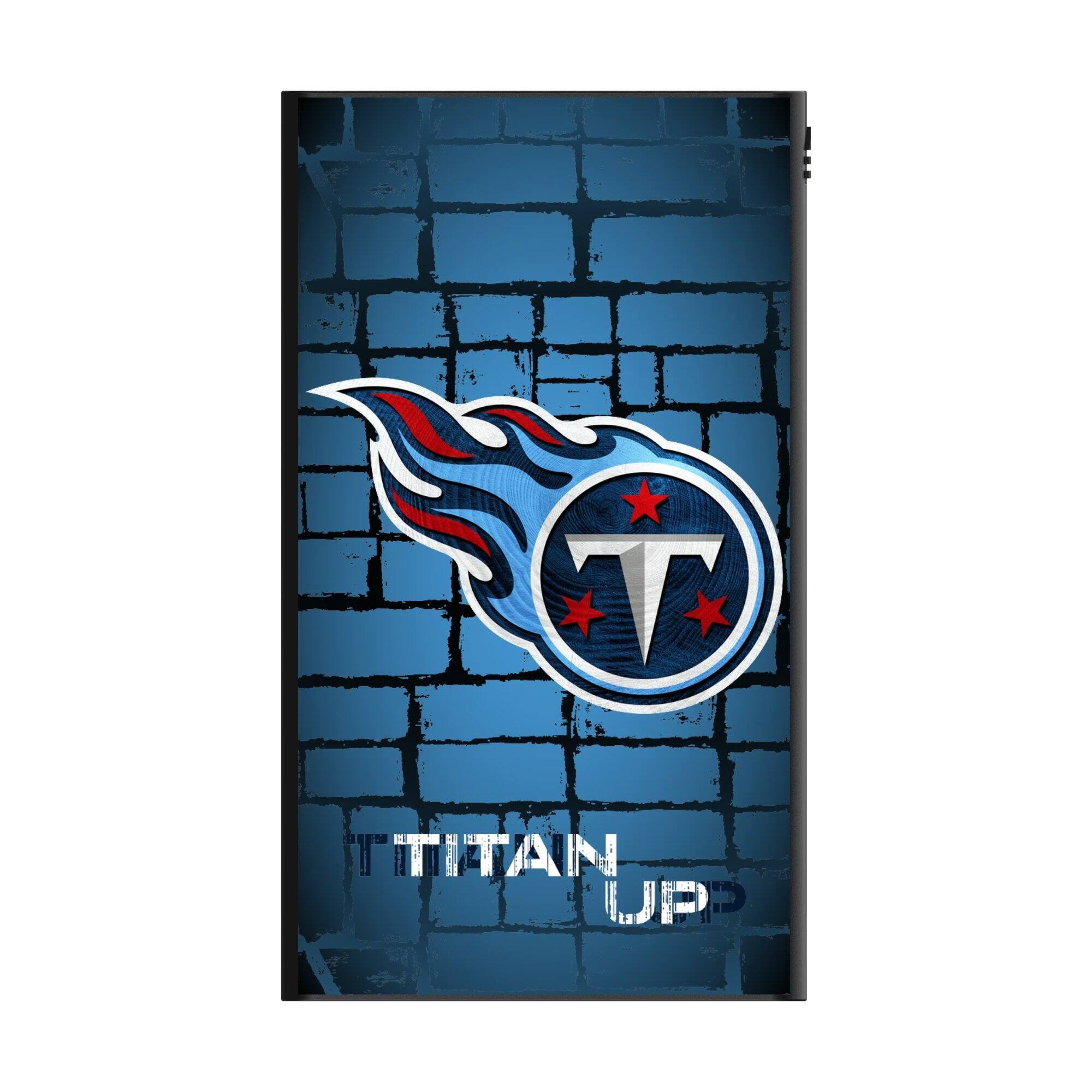 Alt View 1. Keyscaper - Tennessee Titans 5000mAh Flat Powerbank - Black.