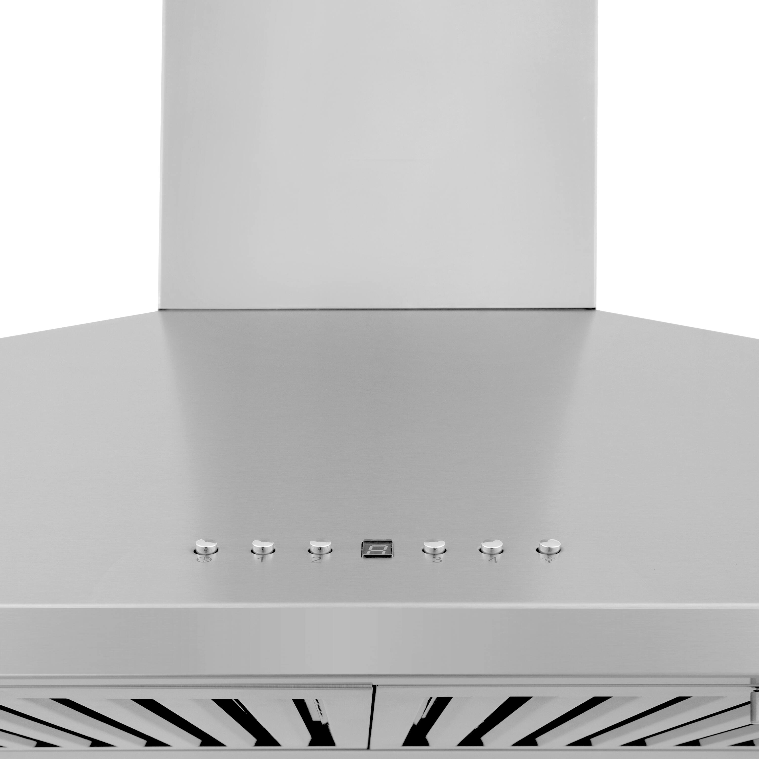 Alt View 2. ZLINE - 42" Externally Vented Range Hood - Stainless steel.