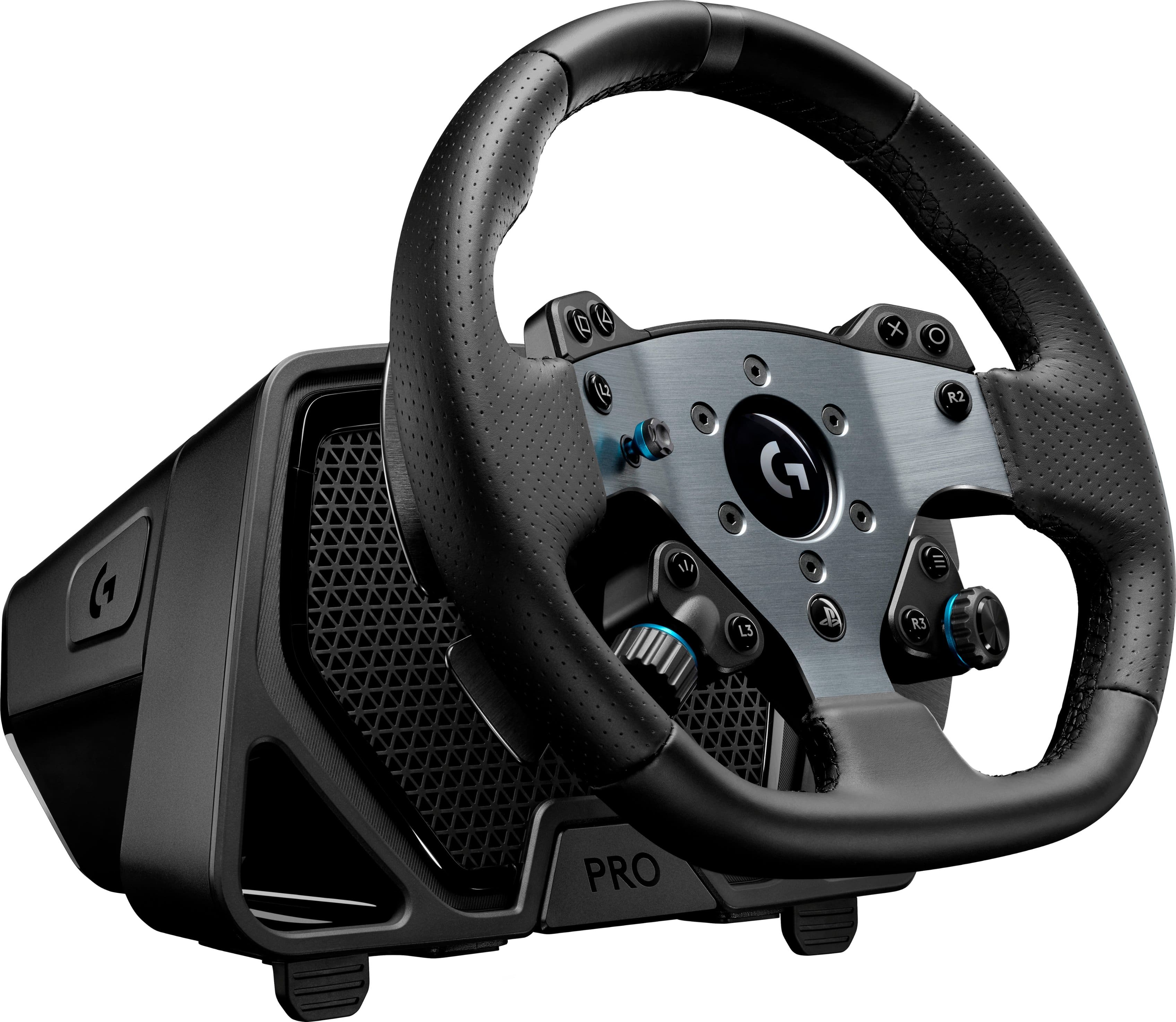 Alt View 20. Logitech - Logitech G PRO Racing Wheel with TRUEFORCE feedback technology for PlayStation 5 and PC - Black.