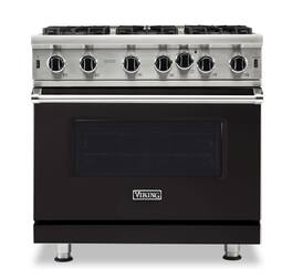 Viking - 5-Series Gas Open Burner Range - Onyx