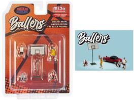 "Ballers" 5 piece Diecast Figure Set Limited Edition to 3600 pieces Worldwide 1/64 Scale Models by American Diorama - Multi