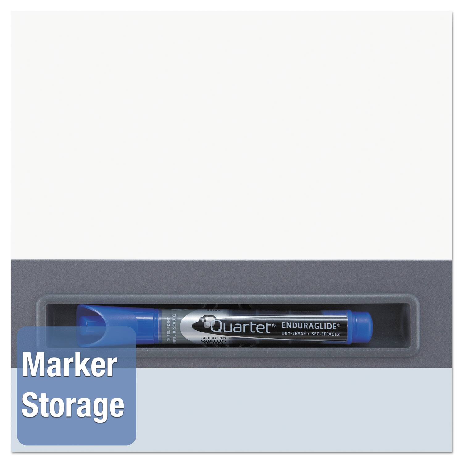 Marker Storage  
Quartet ENDURAGLIDE DRY ERASE SEC-ÉFACEZ