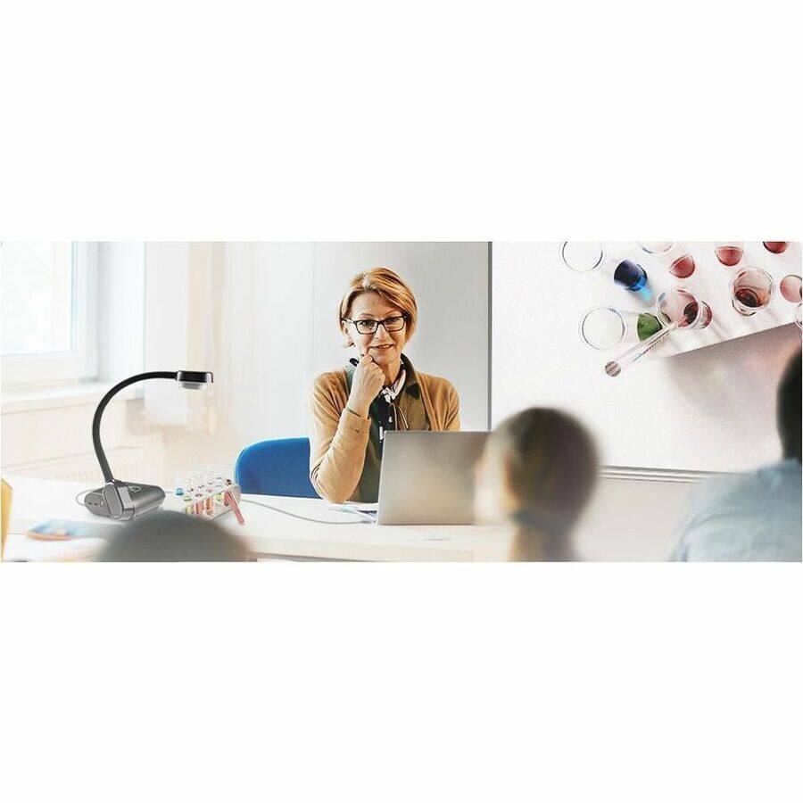 Alt View 2. AVerMedia - AVer Portable Flexarm Document Camera - 0.32" CMOS - TAA Compliant - Black.