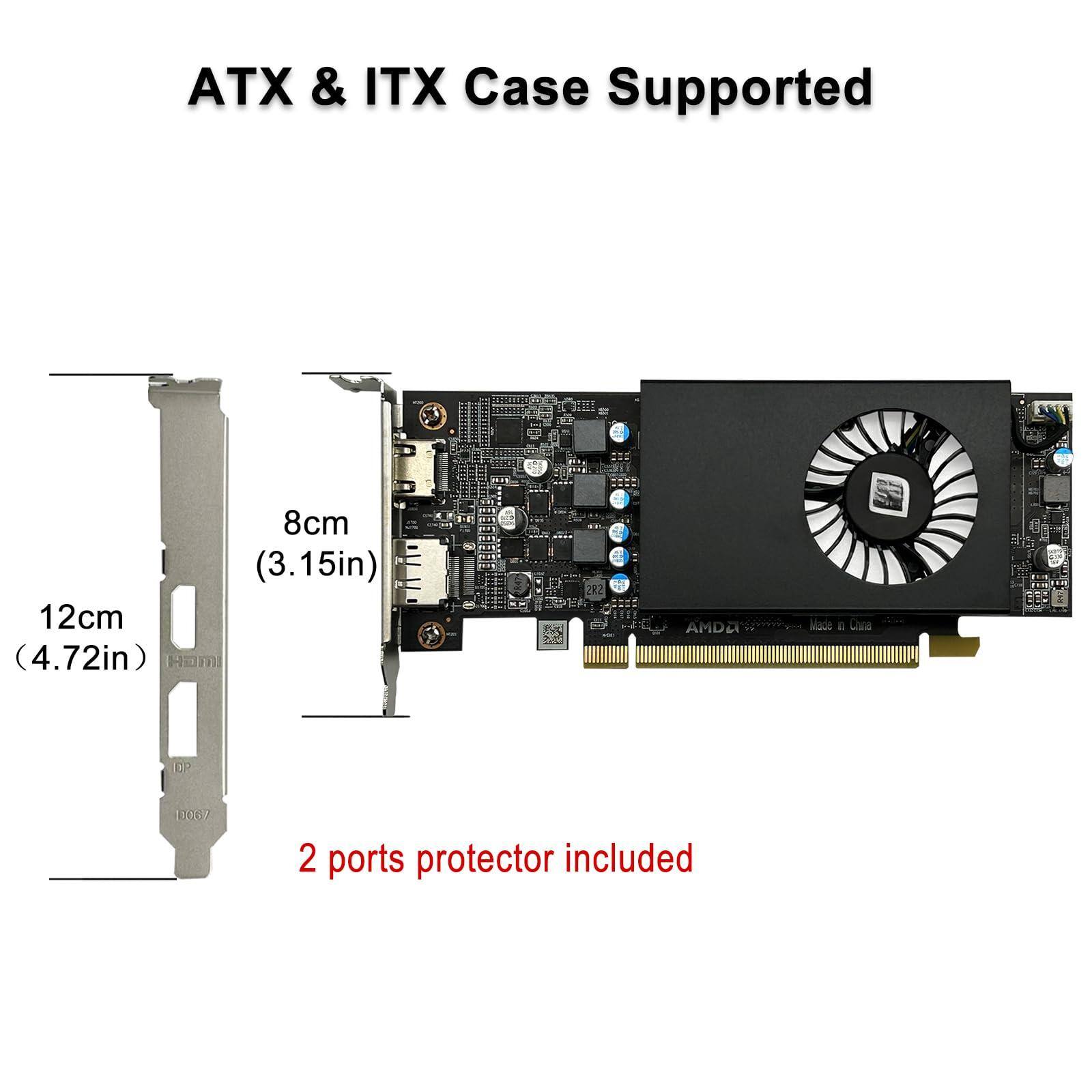 ATX & ITX Case Supported

8cm (3.15in)  
12cm (4.72in)

2 ports protector included