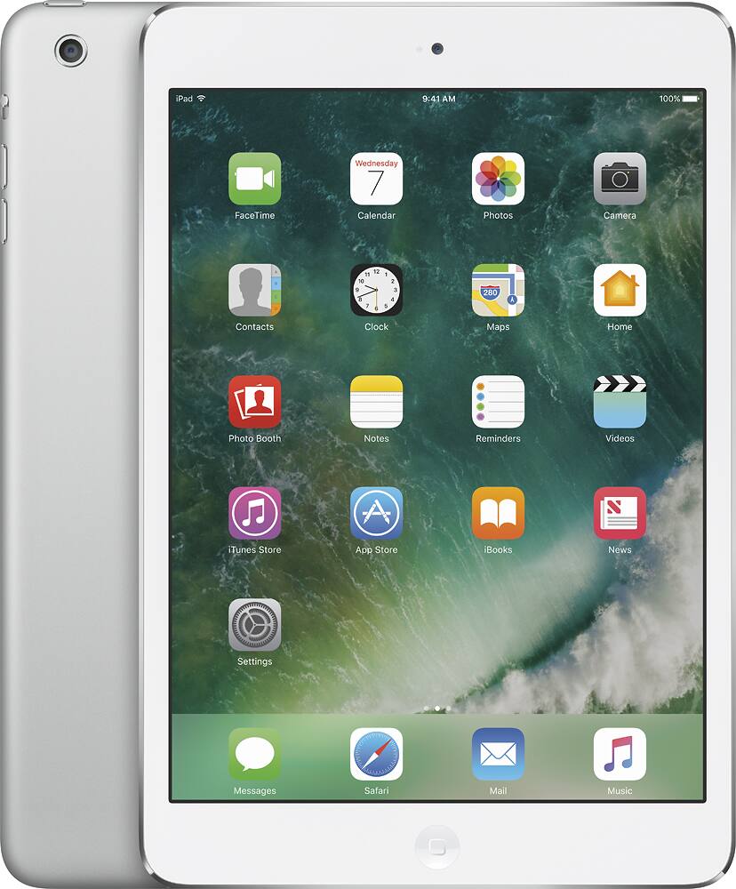 Angle. Apple - iPad® mini 2 with Wi-Fi - 32GB - Silver.
