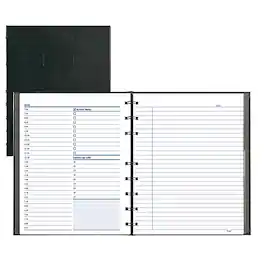 Blueline - NotePro 9.25"H x 7.25"W Daily Planner - Black