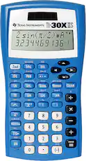 Front. Texas Instruments - 30xIIs Scientific Calculator - Blue.