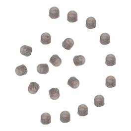 Unique Bargains - 10pcs 7.5mm High Sensitivity Fiber Mesh Replacement Tips for Stylus Pens, No Scratch - Silver Black