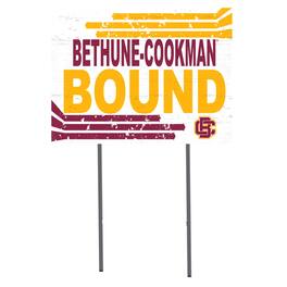 Jardine - Bethune-Cookman Wildcats 18'' x 24'' Bound Yard Sign - White