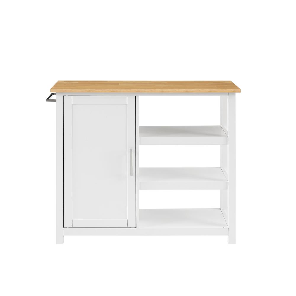 Alt View 10. Crosley Furniture - Tristan Open Kitchen Island/Cart - White.