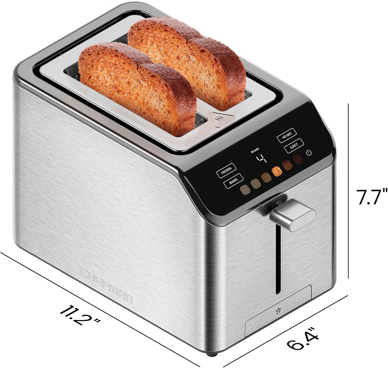 ML FROZEN BAGEL  
Shade 4  
IO SEC  
VIS LECT  
7.7"  
CHEFMAN  
11.2"  
6.4"