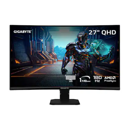 GIGABYTE 27" QHD eE: 5 UPA PS - VA 180 AMD 180 Hz FreeSync