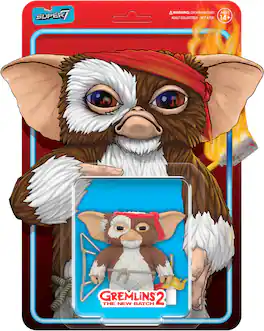 Super7 - Gremlins 2 - ReAction Figures - Gizmo (Battle Ready Character Card) - COLLECTIBLES - Multicolor