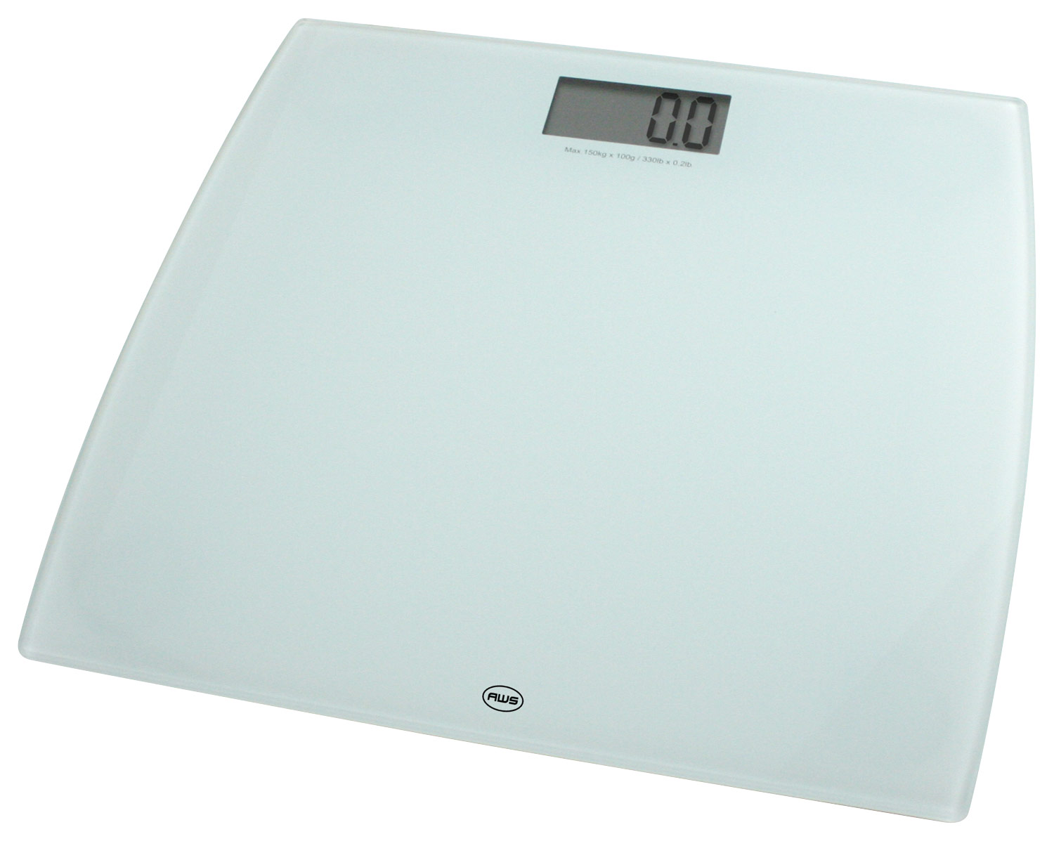American Weigh Scales Low Profile Digital Bathroom Scale White