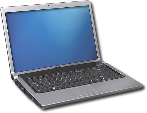 Angle Standard. Dell - Studio Laptop with Intel® Core™2 Duo Processor T8100 - Red.