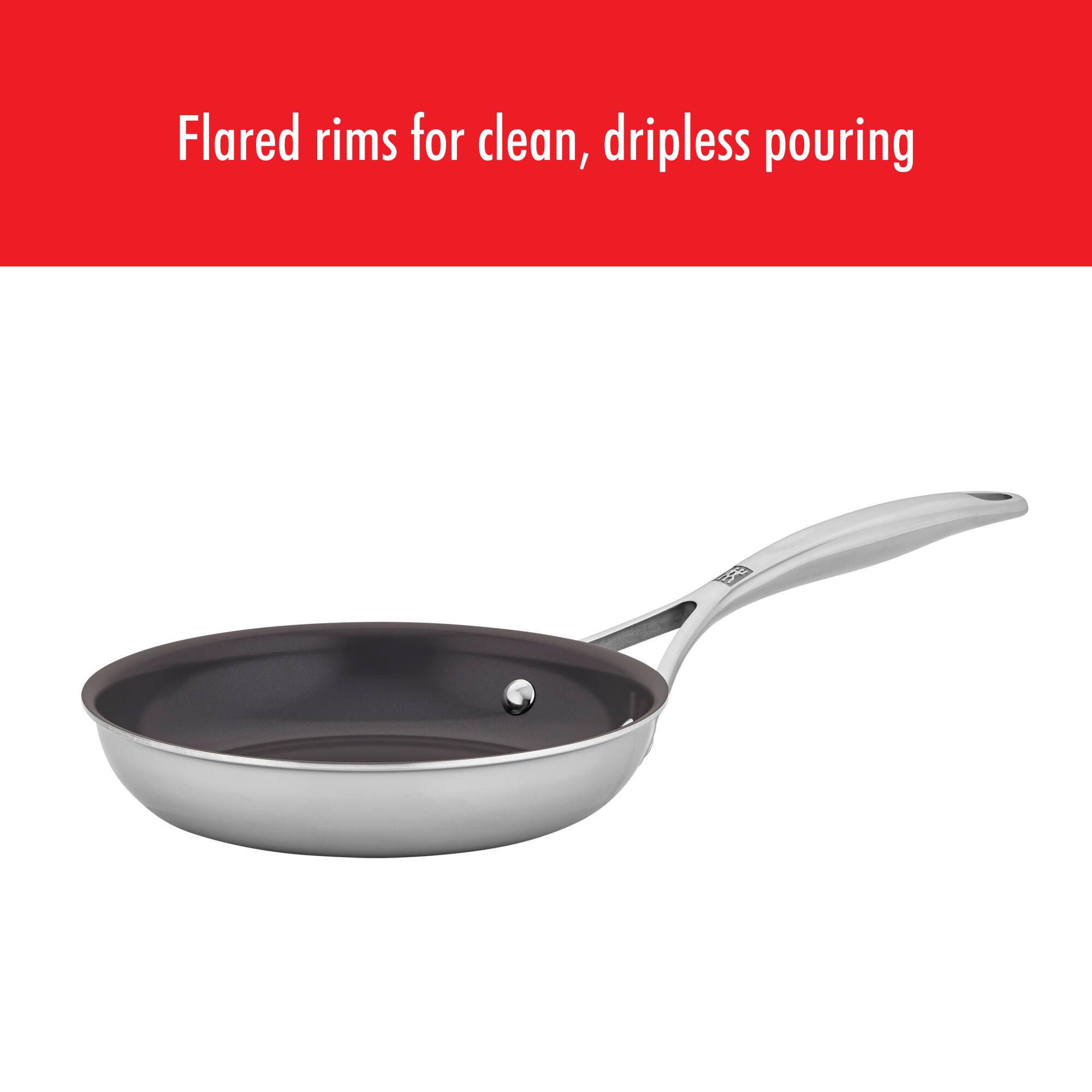 Flared rims for clean, dripless pouring