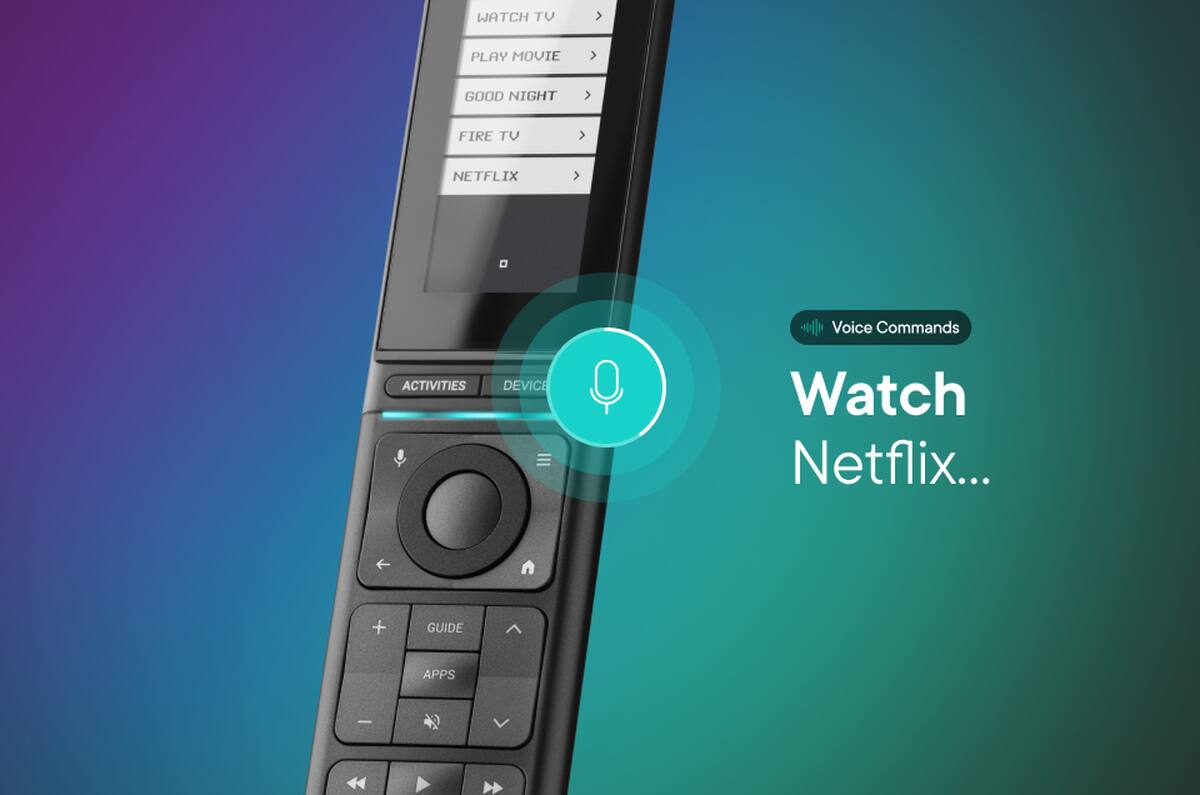 WATCH TV  
PLAY MOVIE  
GOOD NIGHT  
FIRE TV  
NETFLIX  

Voice Commands  
Watch Netflix...