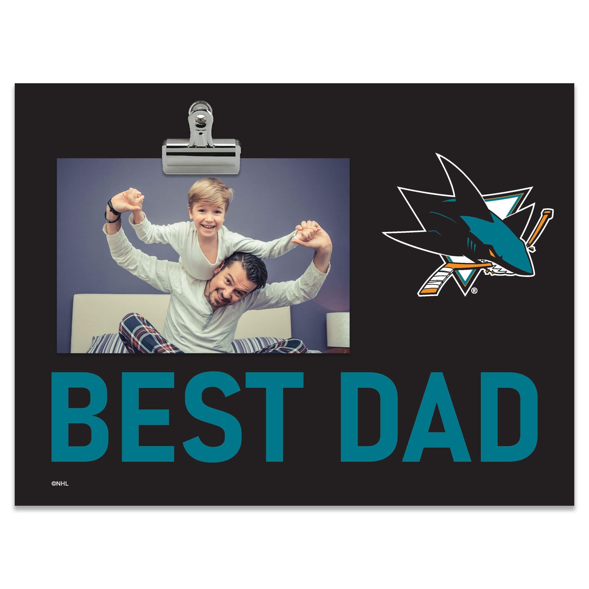 "Fan Creations - San Jose Sharks 8"" x 10.5"" Briteline Best Dad Clip Frame - Multicolor" price history on PriceWatchPro