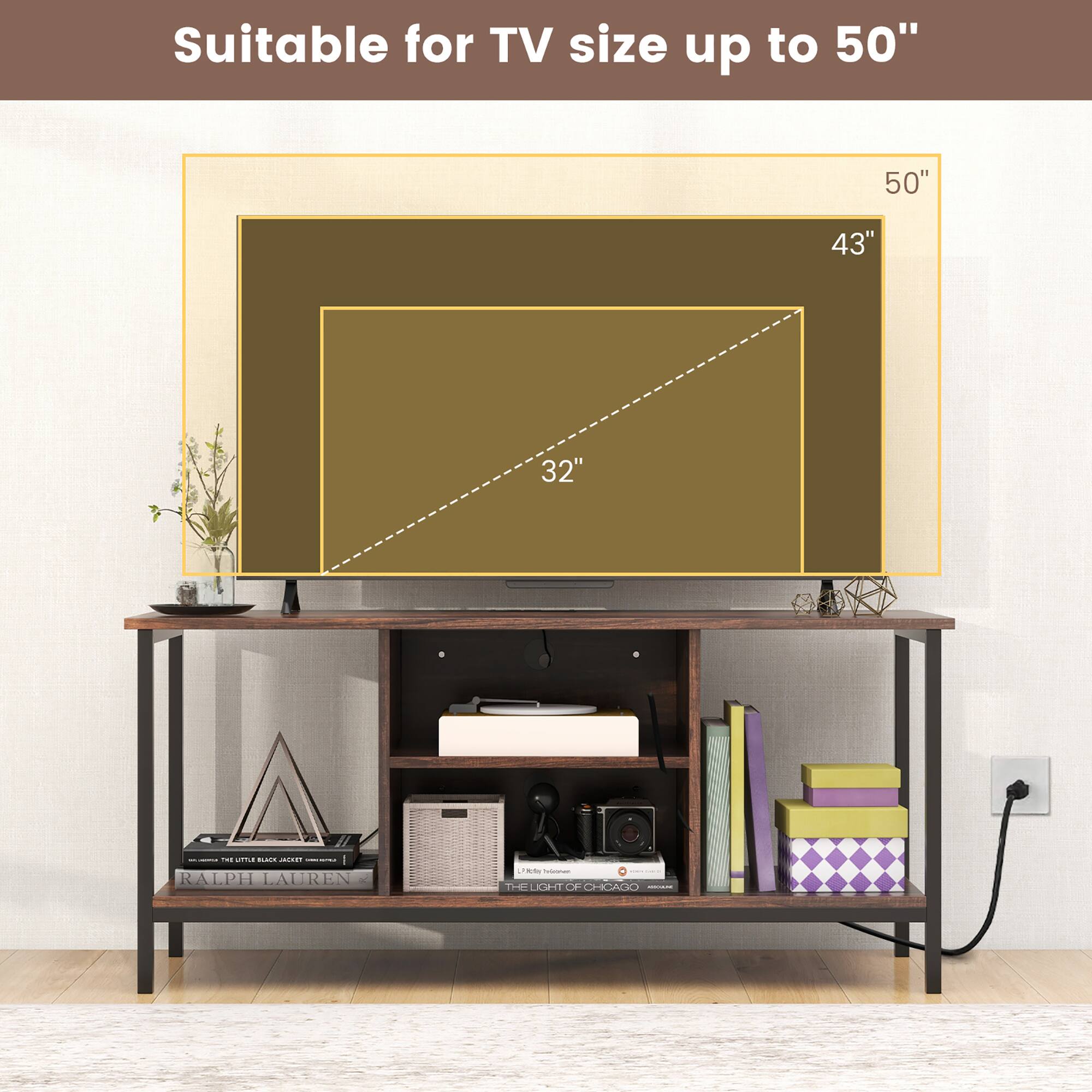 Suitable for TV size up to 50"! 43" 32"