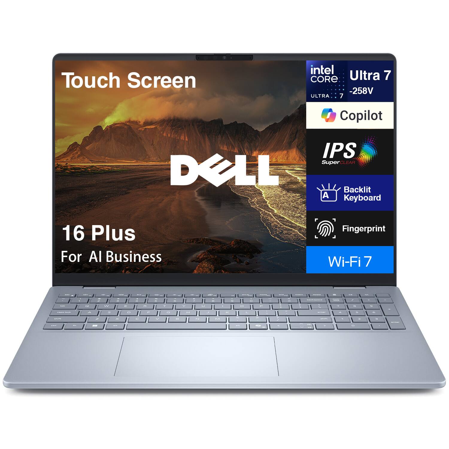 Dell 16 Plus Laptop 16.0 WUXGA (Intel Ultra 7 258V, 32GB LPDDR5X