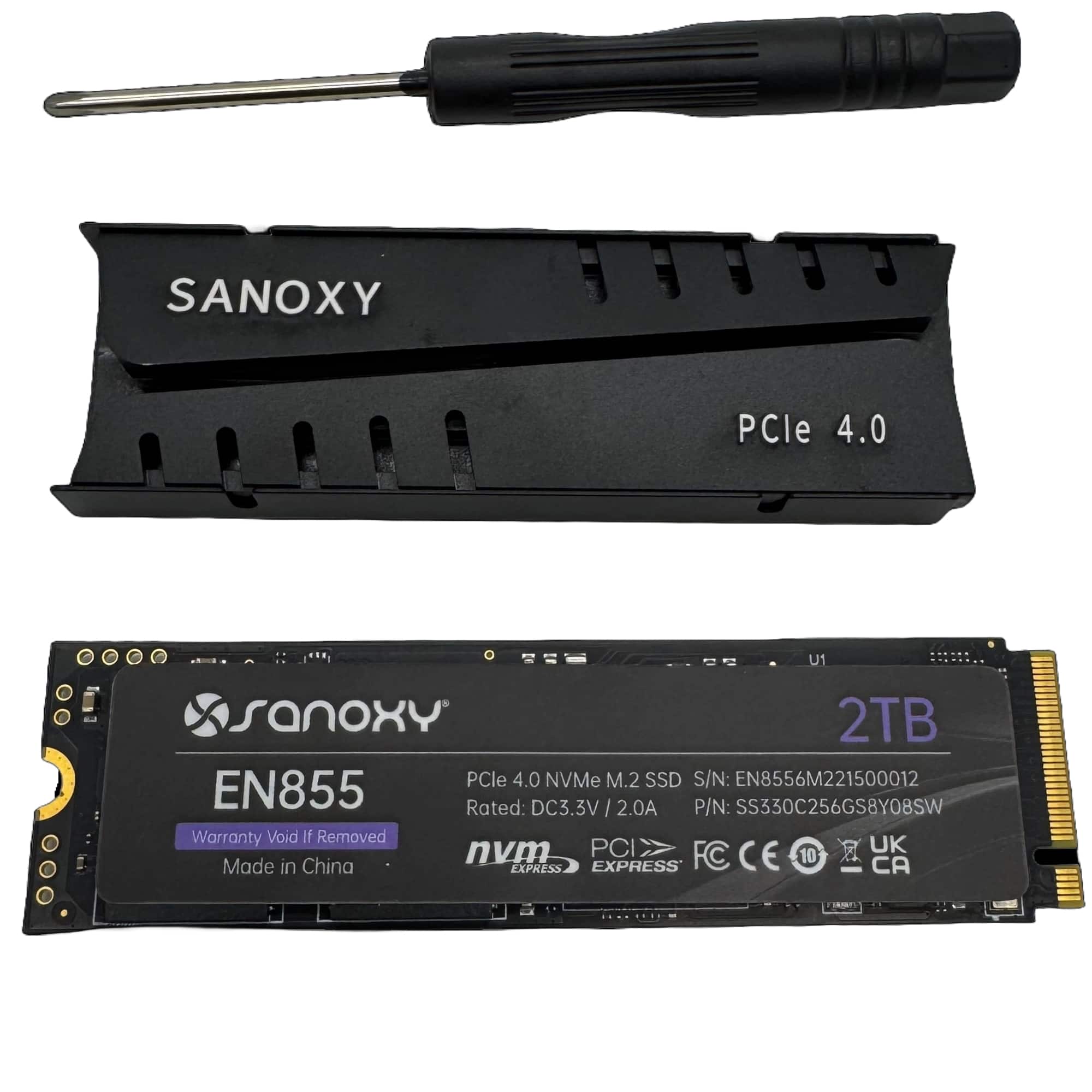 Sanoxy 2TB NVMe M.2 SSD – PCIe Gen4 x4 High Performance Solid