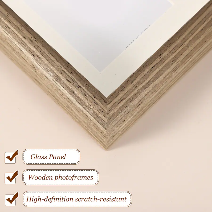 Unique Bargains 4pcs Wood Picture Frames, 4x5 Inch Wooden Photo Frame ...